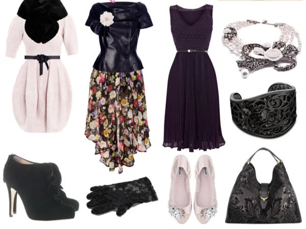 Miscellaneous outfits in True Winter colors for the Bombshell Image Archetype.