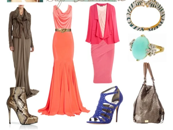 Outfits in Light Spring colors for the Goddess Image Archetype.