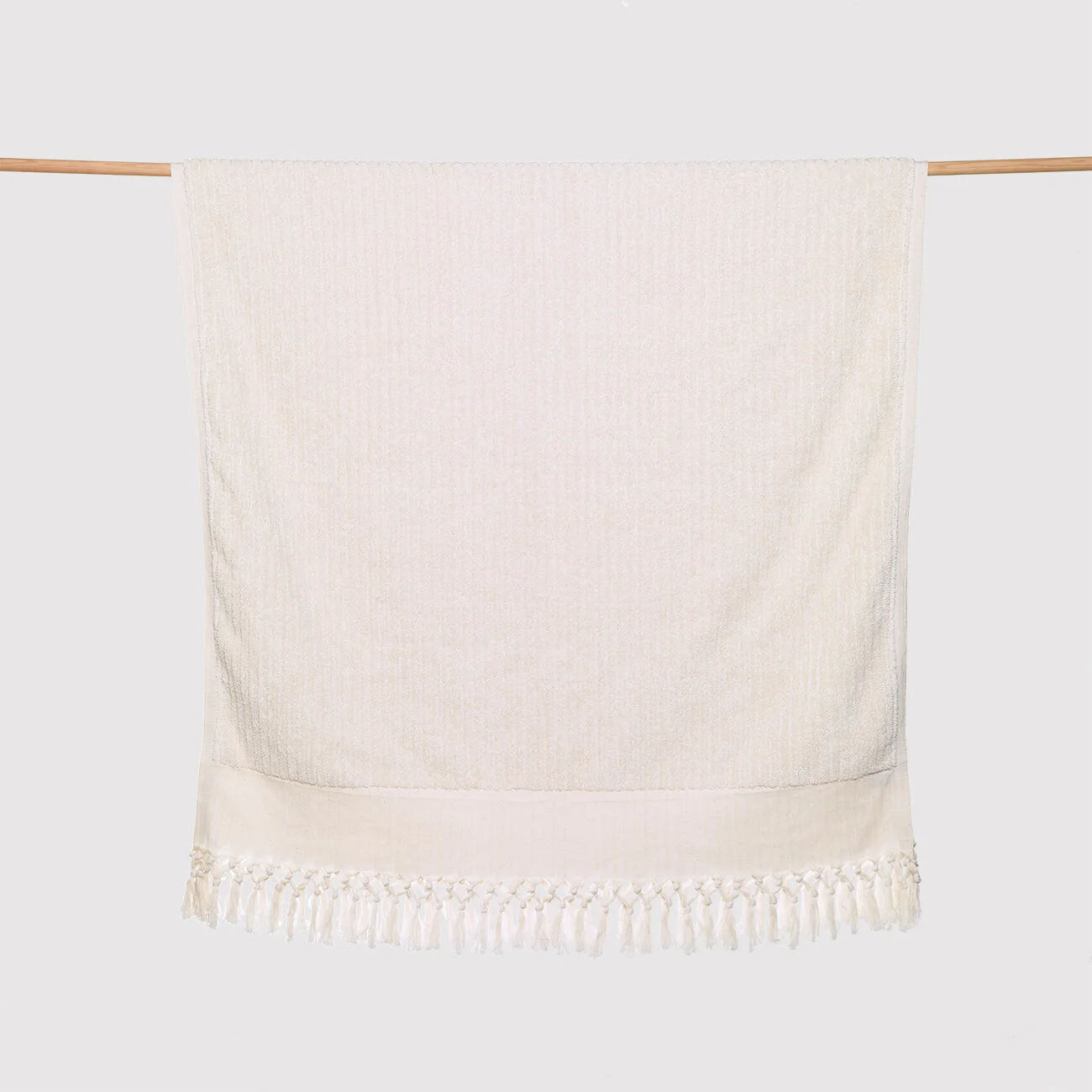 Classic Striped Cream Towel