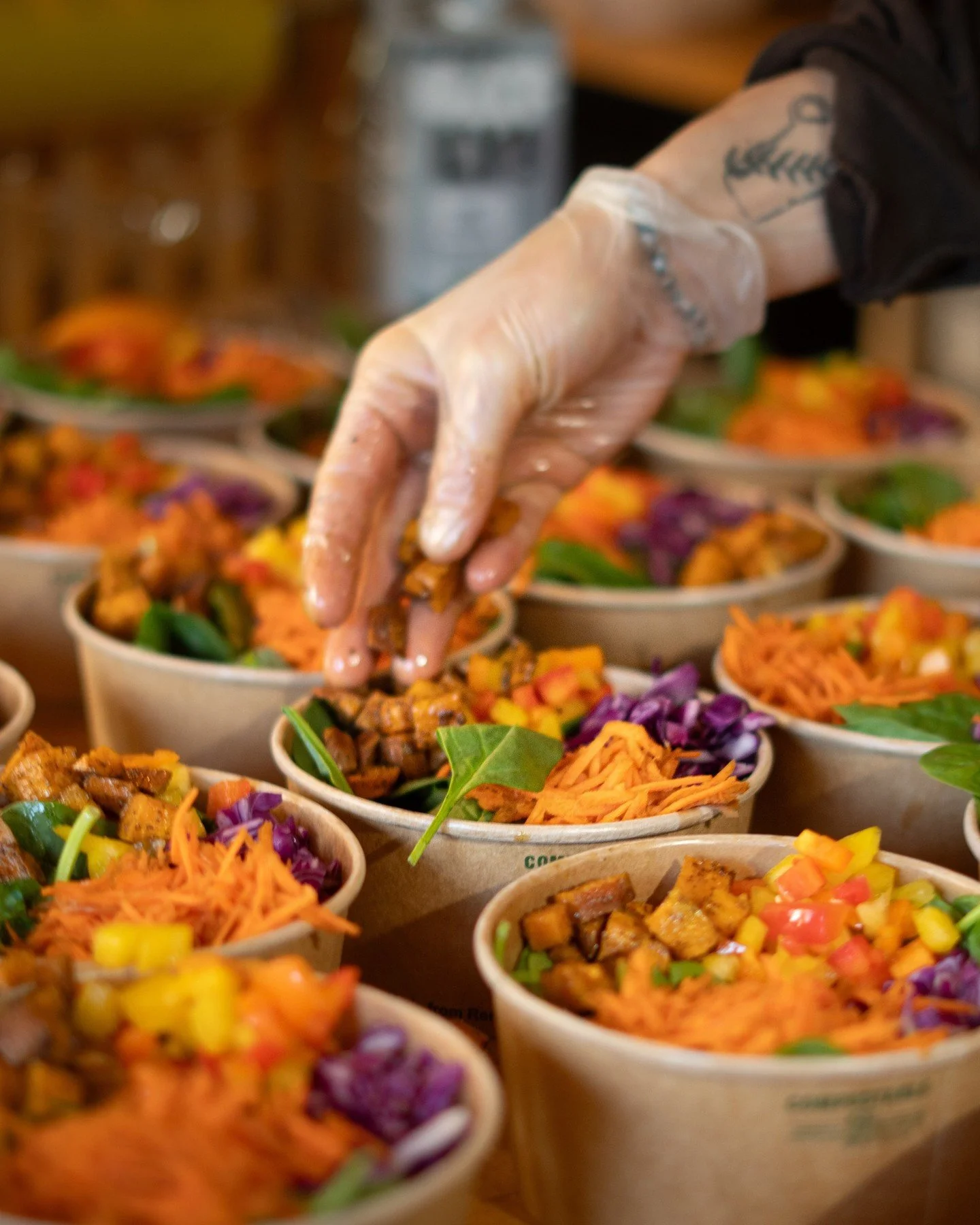 Behind the scenes in our kitchen today - preparing fresh, colorful Glory Bowls! ✨ Packed with flavor, love, and all the good stuff to power your day! 

#braggcreek #vegan #plantbased #yyc #supportlocal #foodstagram #alberta #calgary #yycsmallbusiness