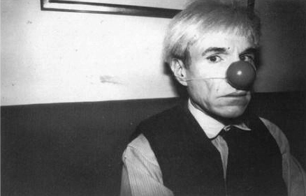 Andy Warhol seriously taking himself