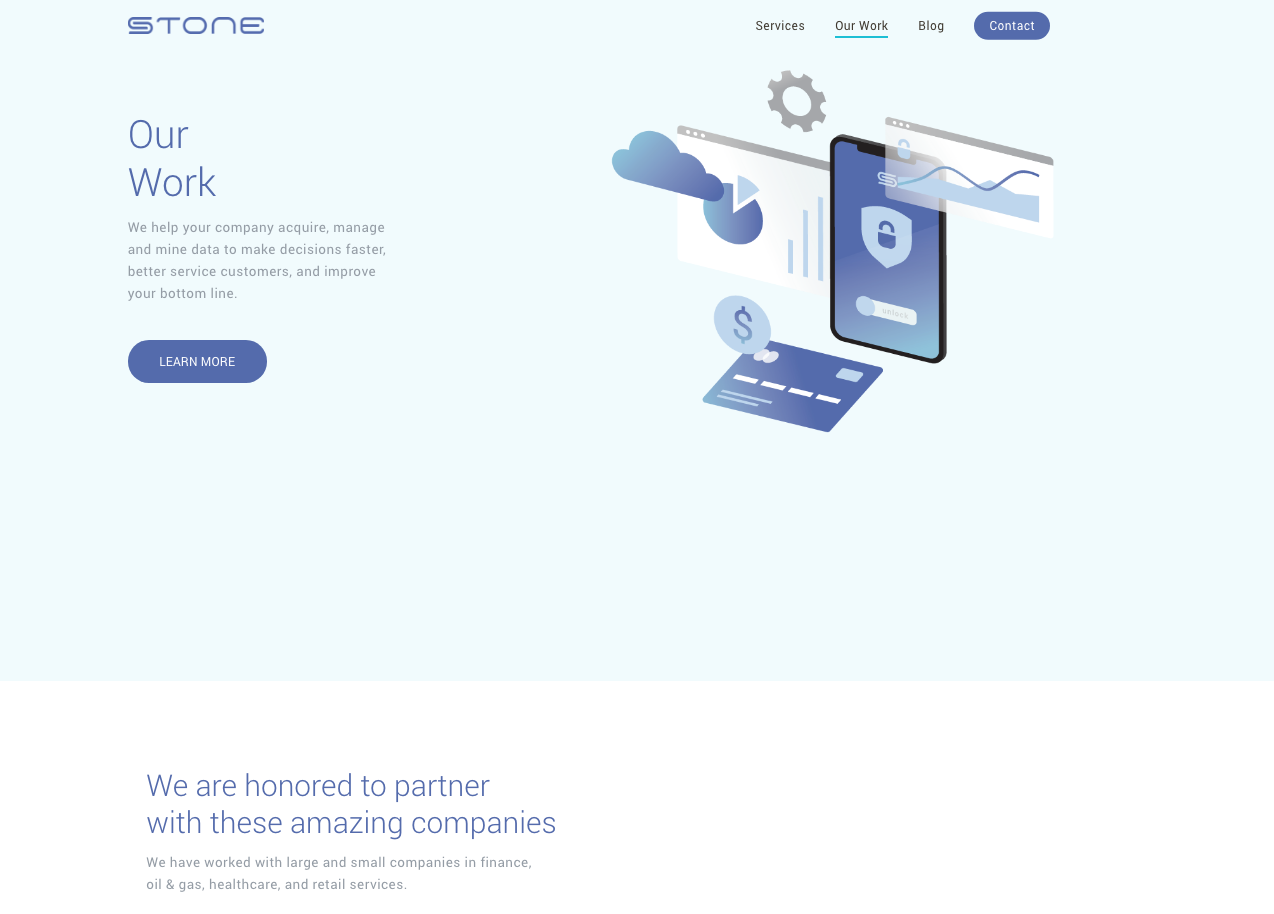 New Work Landing Page