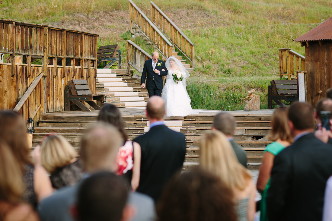 Bride and her Father at Wedding Gorrono Ranch