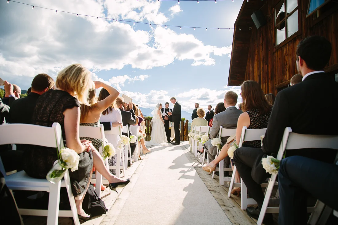 Cat Mayer Studio | http://www.catmayerstudio.com | Gorrono Ranch Wedding Photographer | Outdoor wedding ceremony on deck