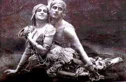 Michael and Vera Vokin, Russian court dancers, in the ballet "Scheherezade."