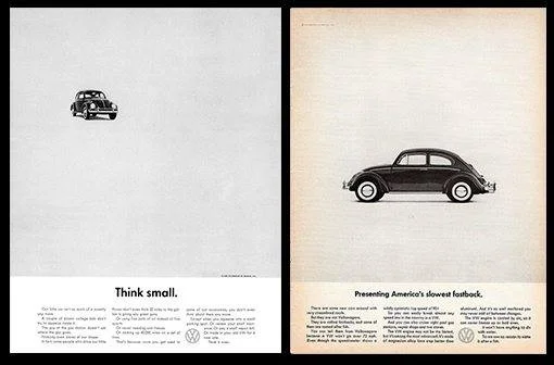 Think Small Campaign Poster