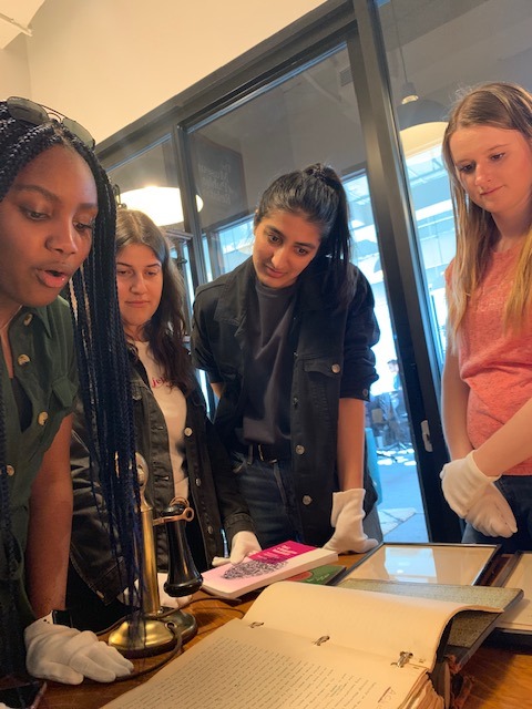Students from the London College of Communications