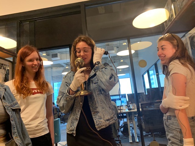 Students from the London College of Communications