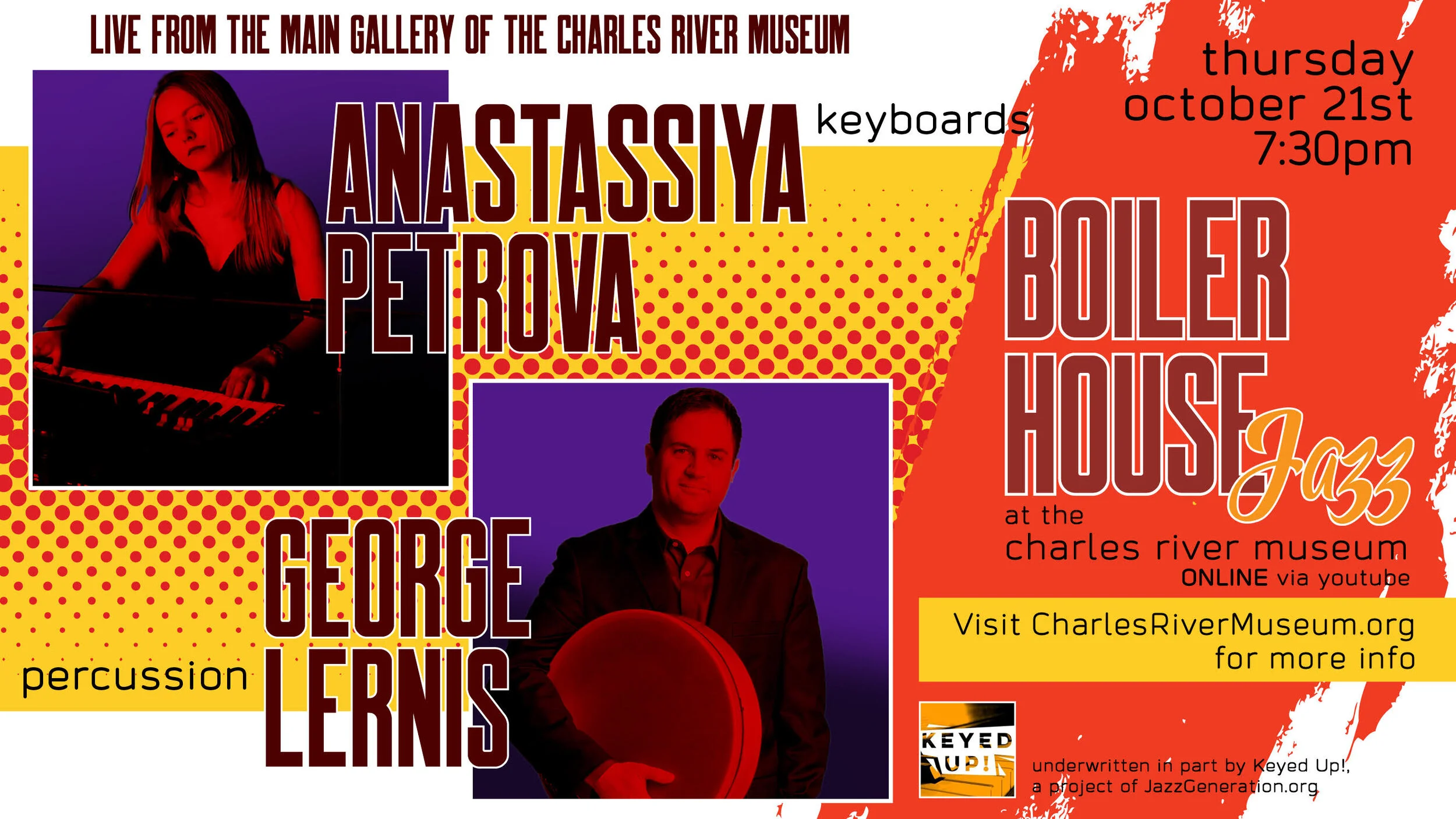 Anastassiya Petrova (keyboards) & George Lernis (percussion)