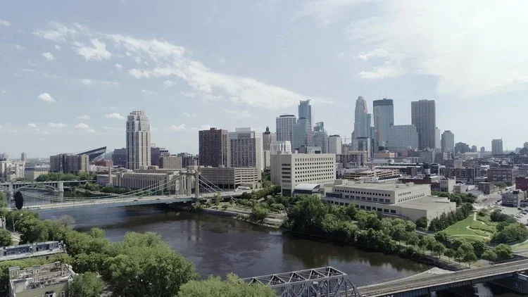 Scenic transition and title card