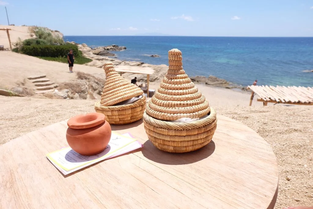 Lunch on the beach at Scorpios