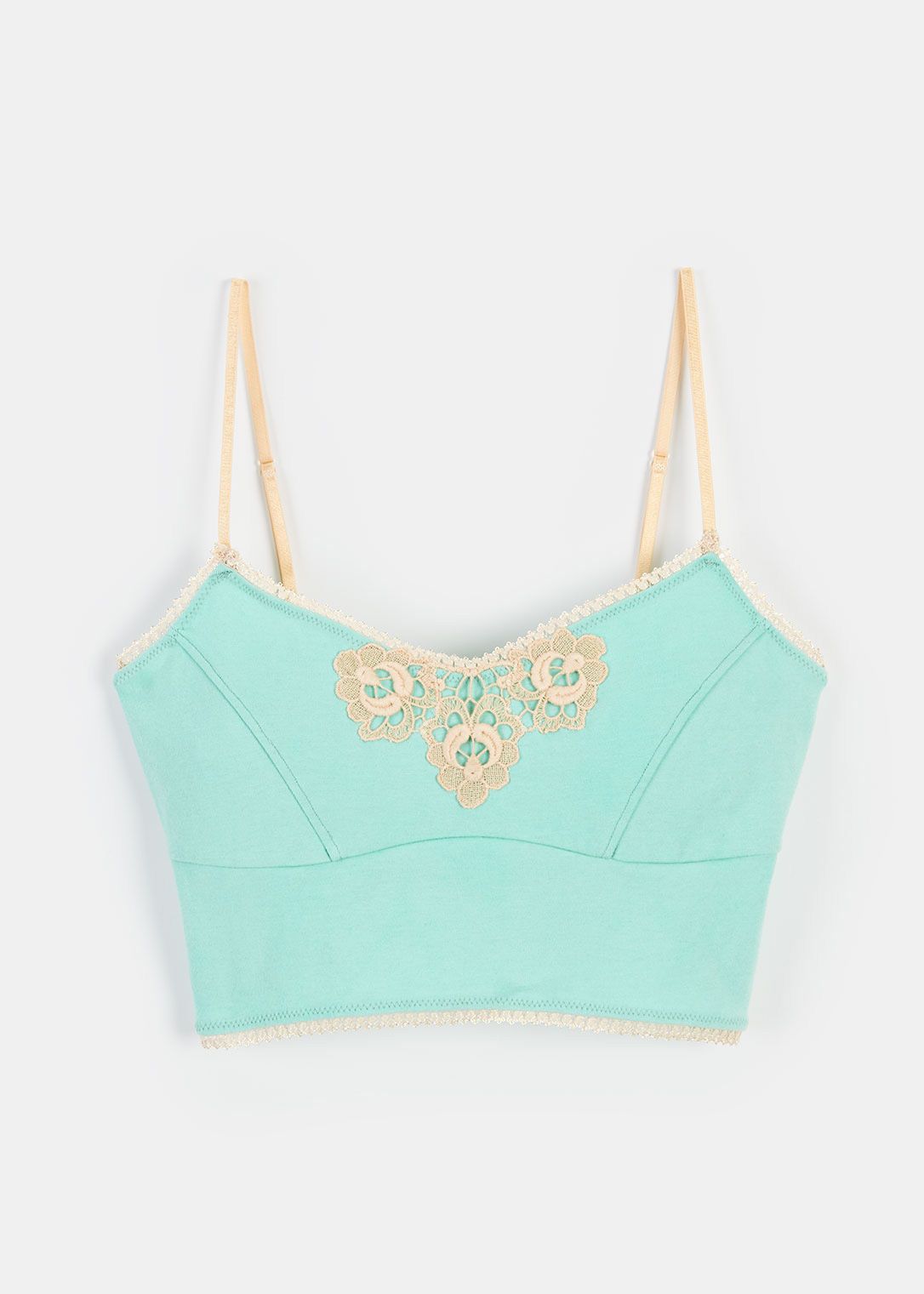 Katastrophic Organic Cotton Rose Bralette $52 