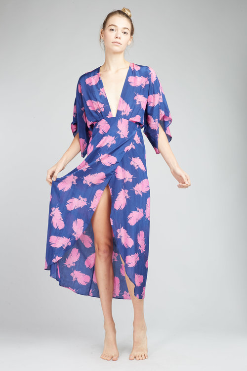 Jaline Feather Dress $595 