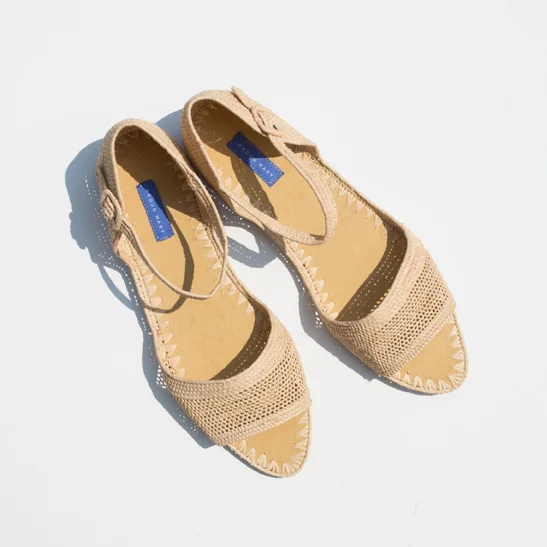Proud Mary Raffia Sandal $165