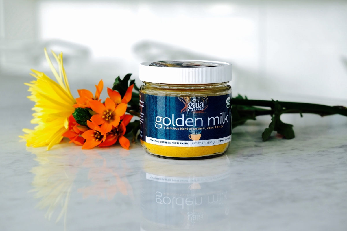 Gaia Golden Milk $19 http://shop.gaiaherbs.com/Golden-Milk/p/GAIA-90C60002?_ga=2.247120964.1965914327.1517549794-101744014.1517549794