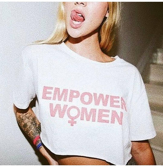 Etsy Empower Women Crop Top $24 