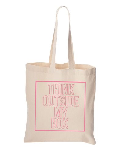 Bulletin Think Outside of my Box Tote $20 