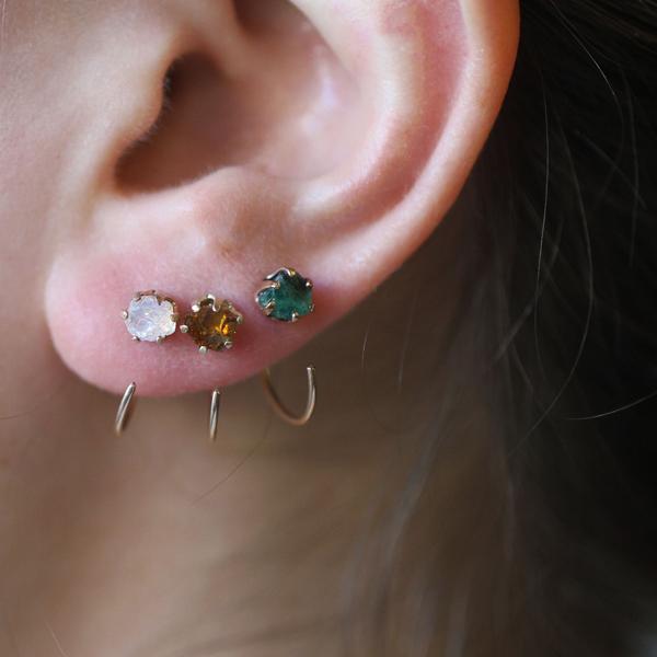 Erica Weiner Emerald Earrings $165