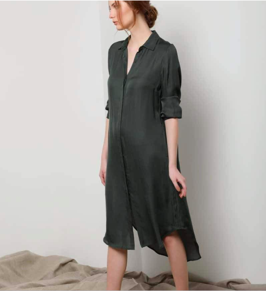 Neu Nomads Washable Silk Shirt Dress $135