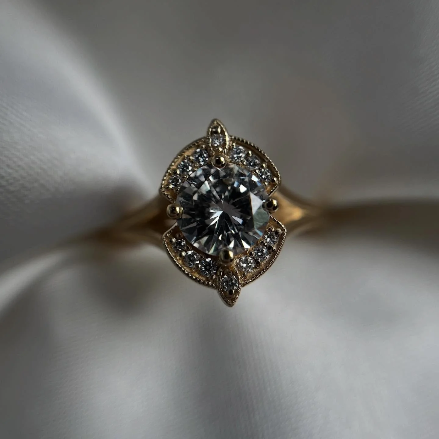 diamonds in all their clarity speak in brilliance and light. in subtle gleams reflecting a candle&rsquo;s flame, marked in the edge of your peripheral and acknowledged with a slight tilt of your lips. in surprise displays of disco ball glitter when t