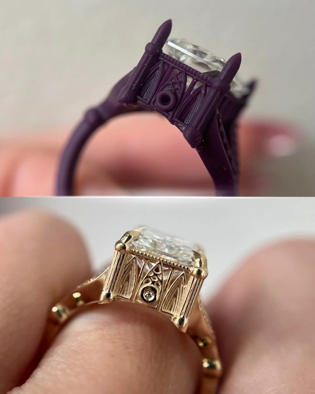 from intricate wax carvings and 3d prints to the ring you&rsquo;ll wear for a lifetime.

every custom ring starts as an idea. before it&rsquo;s cast in precious metal, it comes to life as a wax carving or 3d model so every curve, setting, and detail 