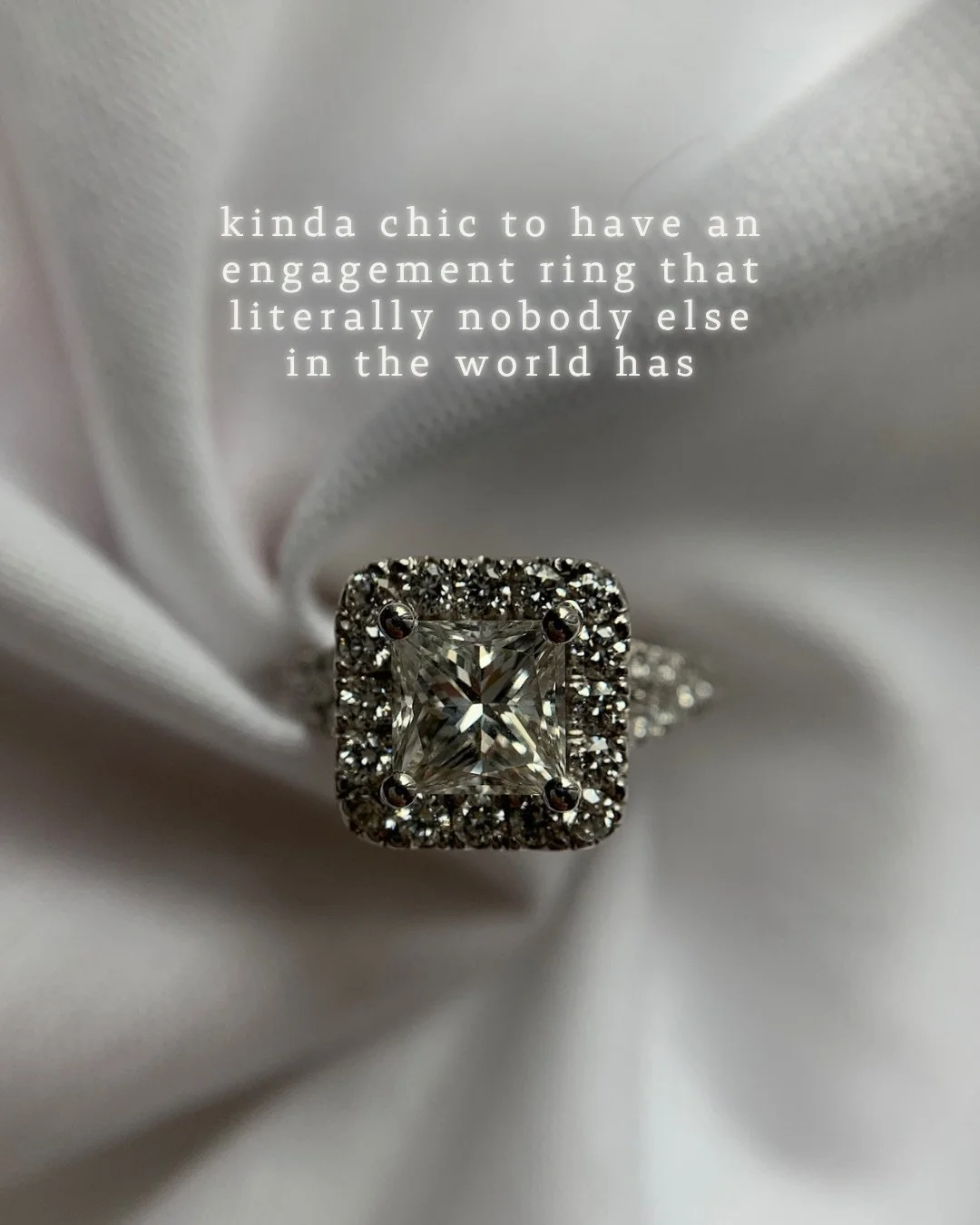 it&rsquo;s kinda chic to commission a custom engagement ring, ngl...

if you&rsquo;re feeling chic, book your complimentary consultation through the link in my bio.

#customengagementring
#uniqueengagementring
#kindachic
#canadianjewellery
#engagemen