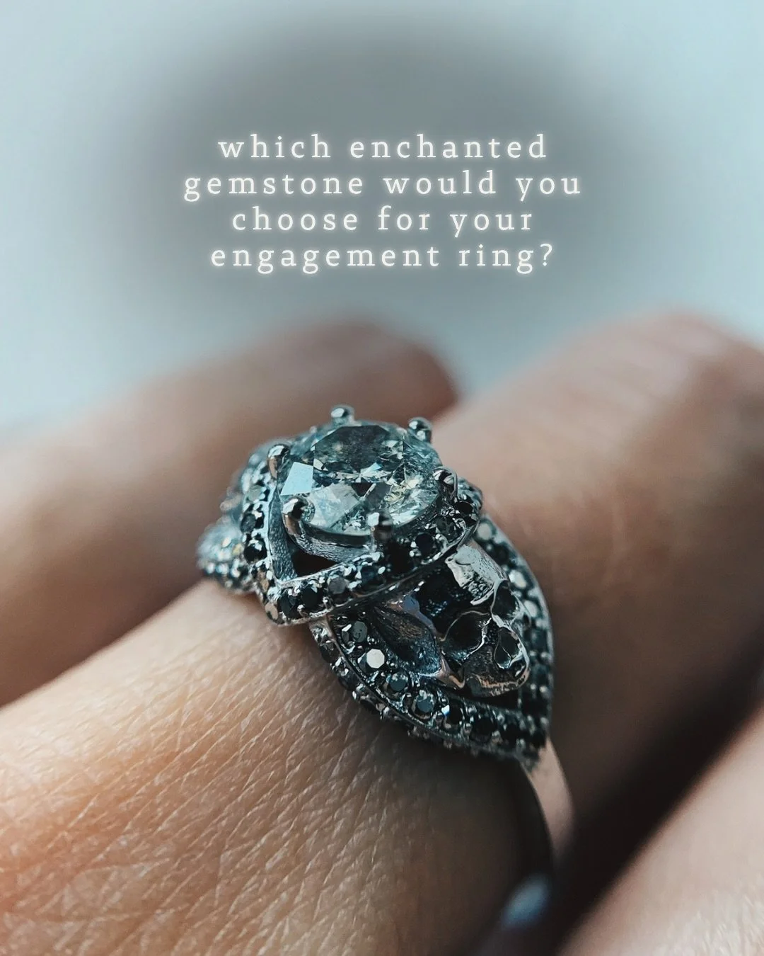 pick your poison. 

protection spells, ancient prophecies, shapeshifting stones, and a little dark magic. every gemstone has its own peculiar folklore.

if you could enchant your custom engagement ring with one of these gemstones, which would you cho