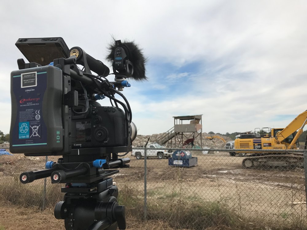 B-ROLL AT ONE OF THE TWO TEMPORARY DUMP SITES.