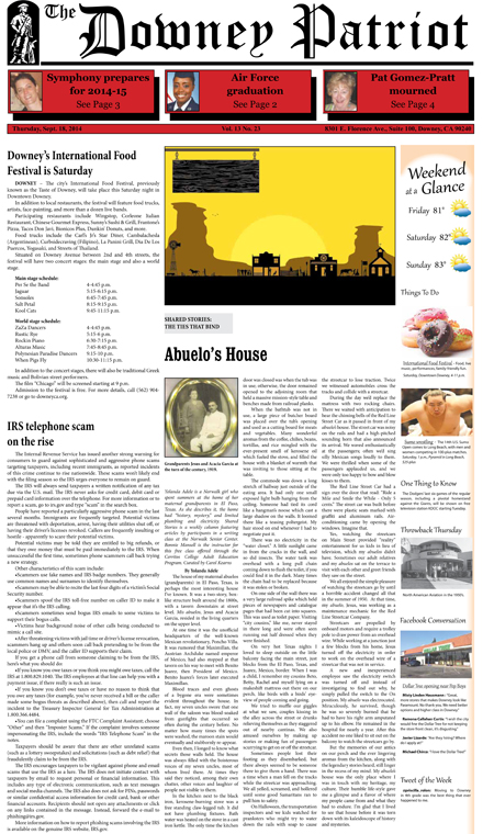 Vol. 13, No. 23, September 18, 2014