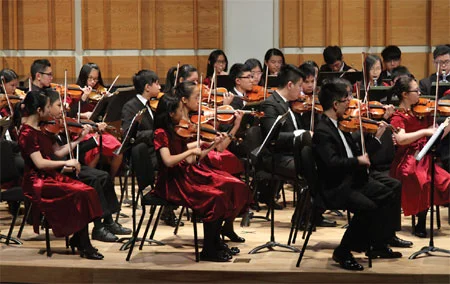 Hong Kong orchestra playing in Downey