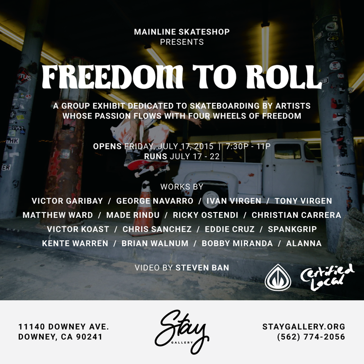 Freedom to Roll art exhibit