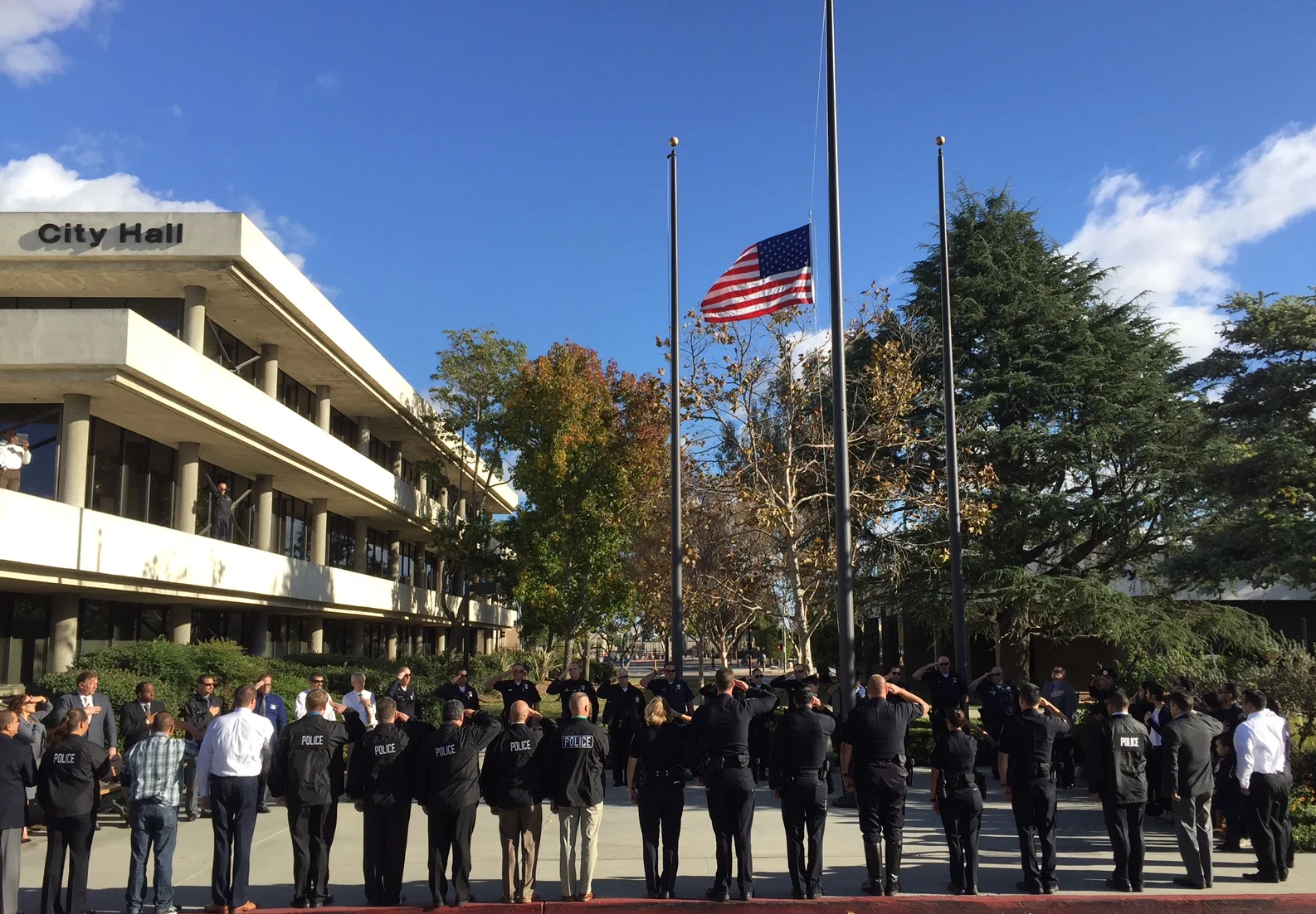 U.S. Honor Flag flies in Downey