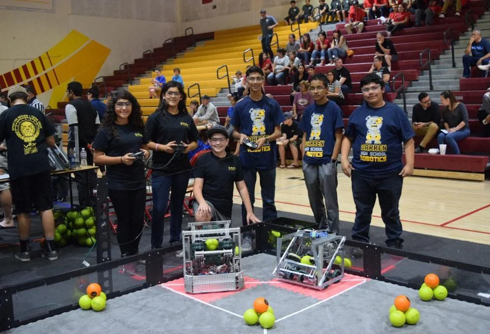Downey students host robotics competition