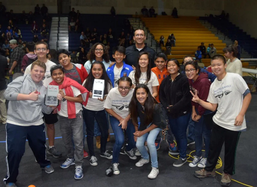 Stauffer Middle School wins first place at robotics tournament — The