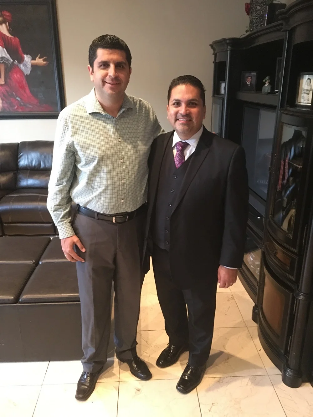 L.A. County Superior Court judge candidate Efrain Aceves makes campaign stop in Downey