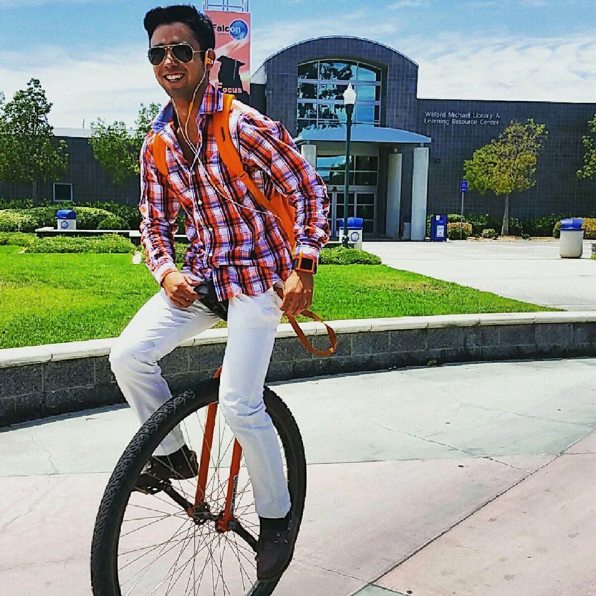 Meet Downey's unicycle man