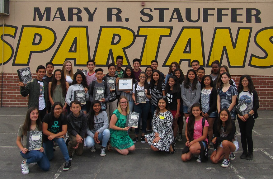 Stauffer Middle School wins national yearbook award