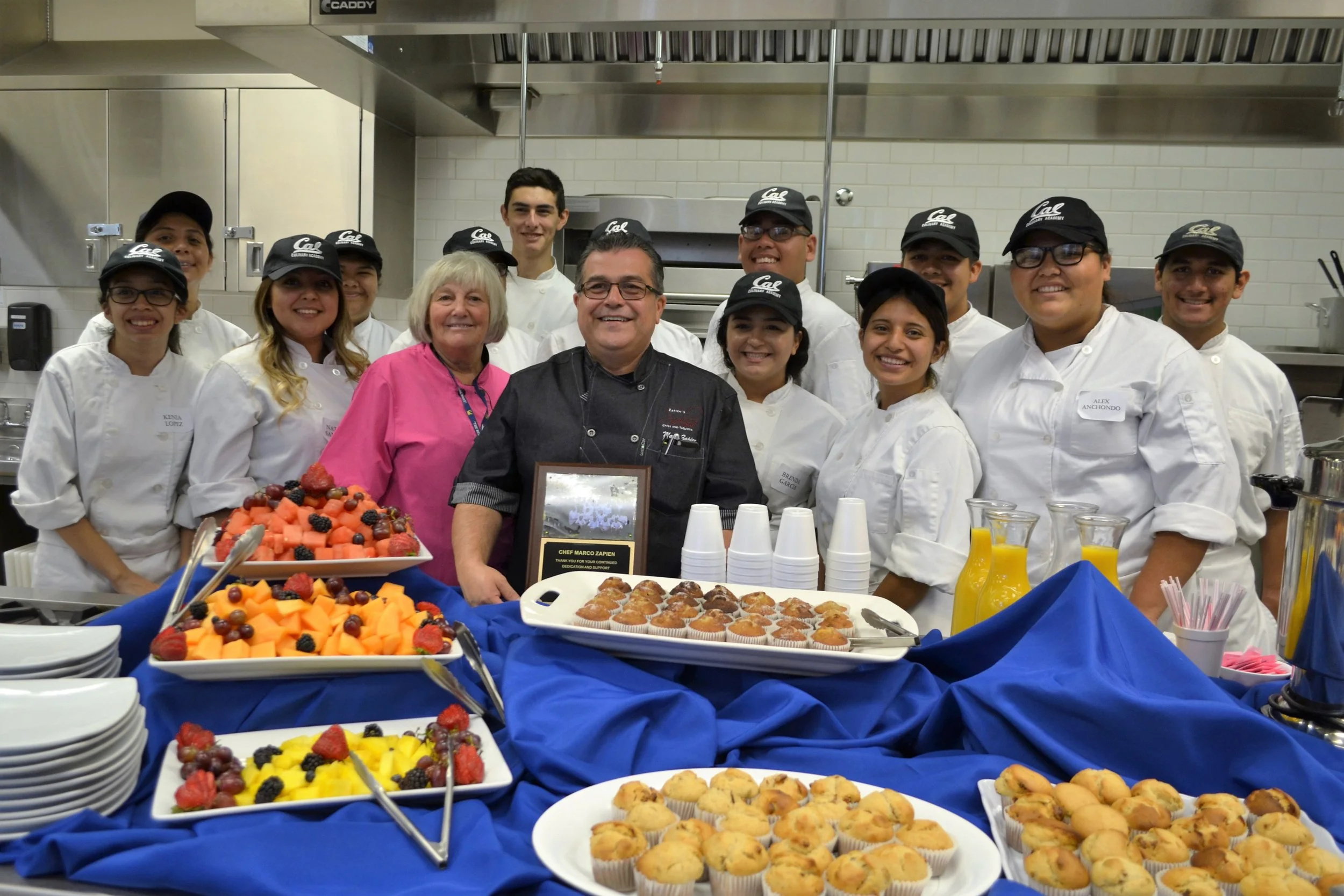 Cal High culinary academy students dedicate kitchen to Chef Marco Zapien