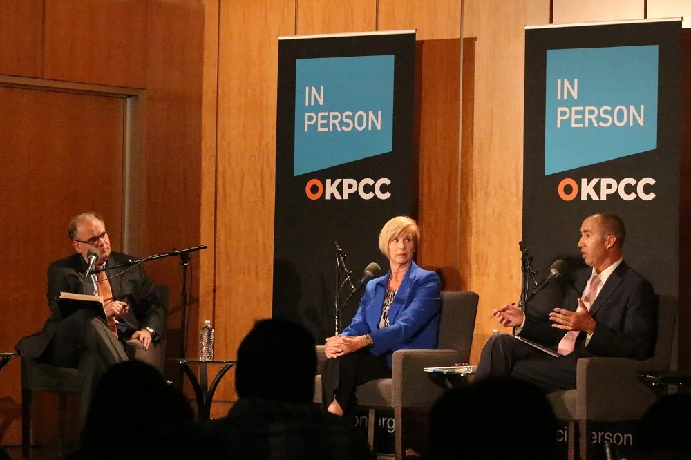 Hahn and Napolitano clash over solutions to traffic and homelessness