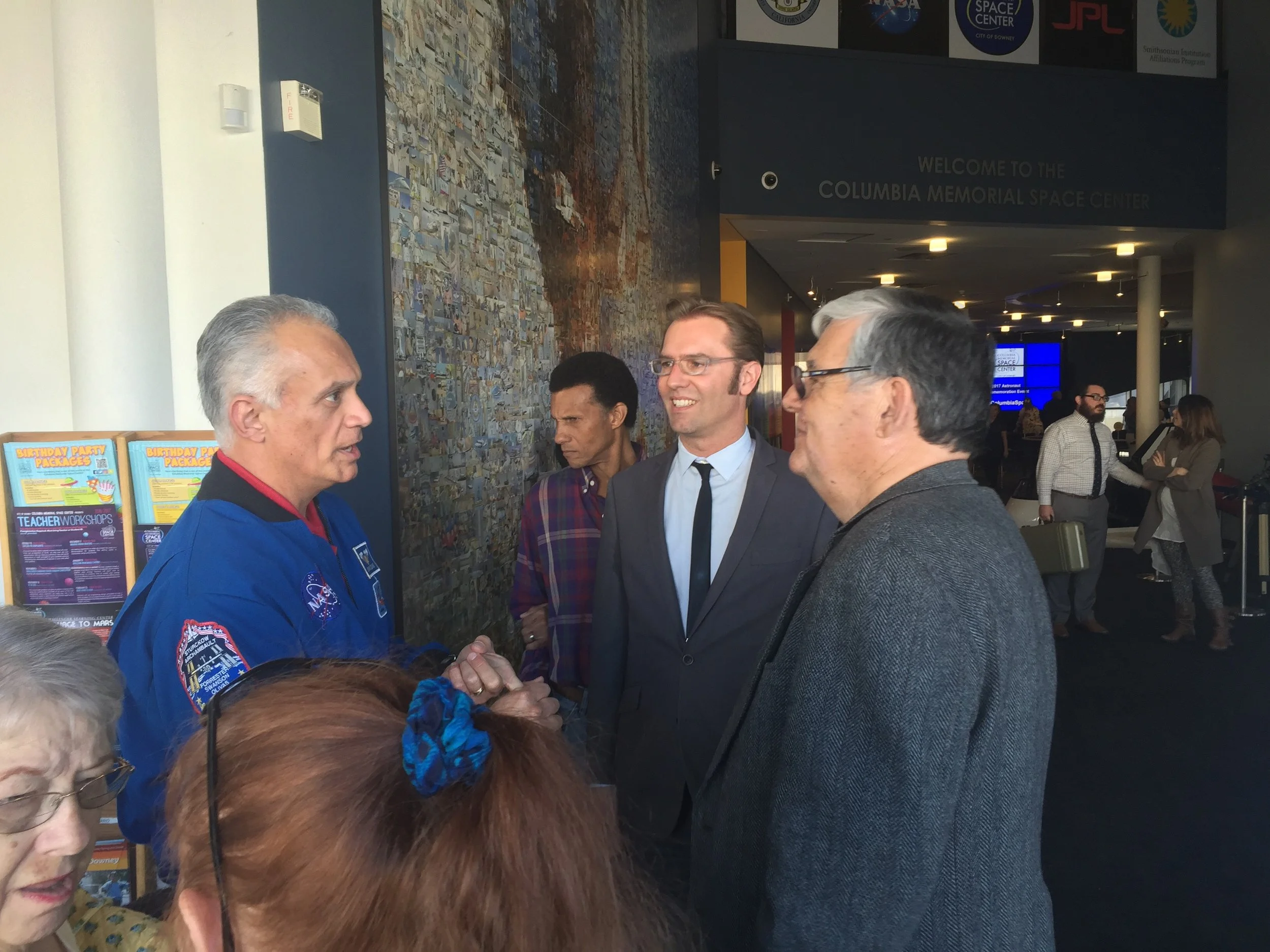 Downey space center installs plaque to commemorate Apollo 1 tragedy