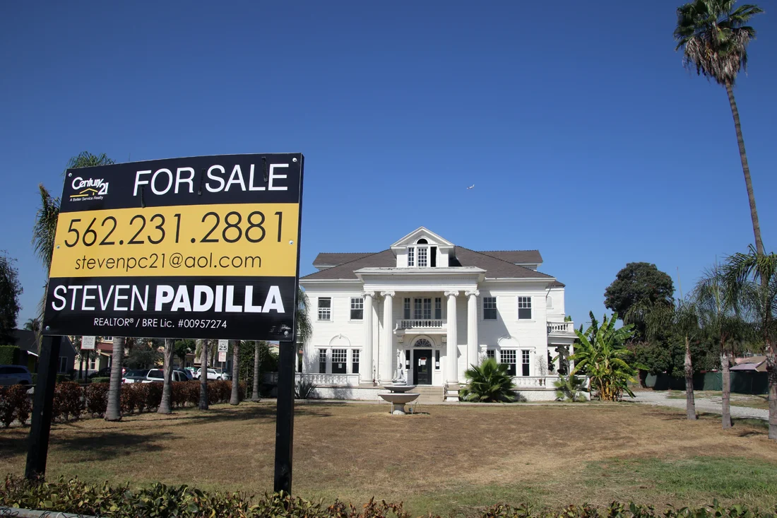 The historic Rives Mansion in Downey went on the market Friday with an asking price of $1.3 million. Photo by Alex Dominguez