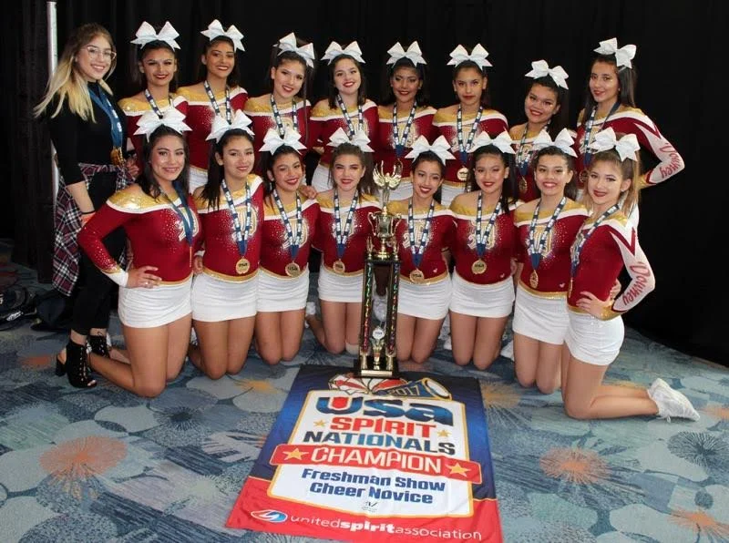 Downey High cheer offering children's clinic
