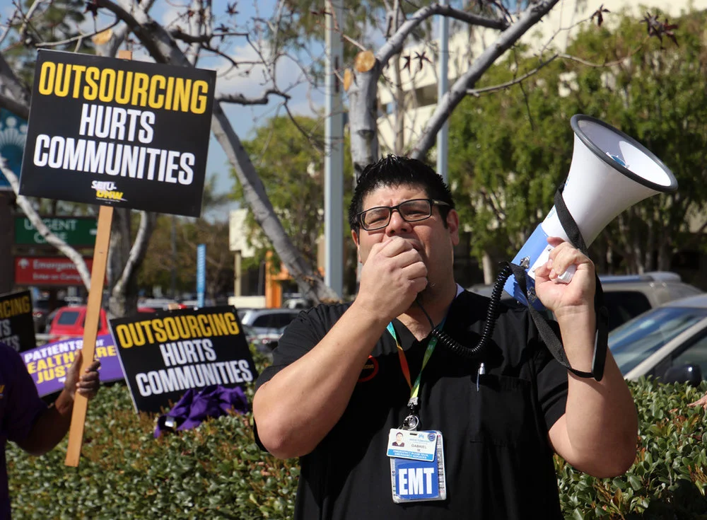 Kaiser workers promise ‘civil disobedience’ at Labor Day protest