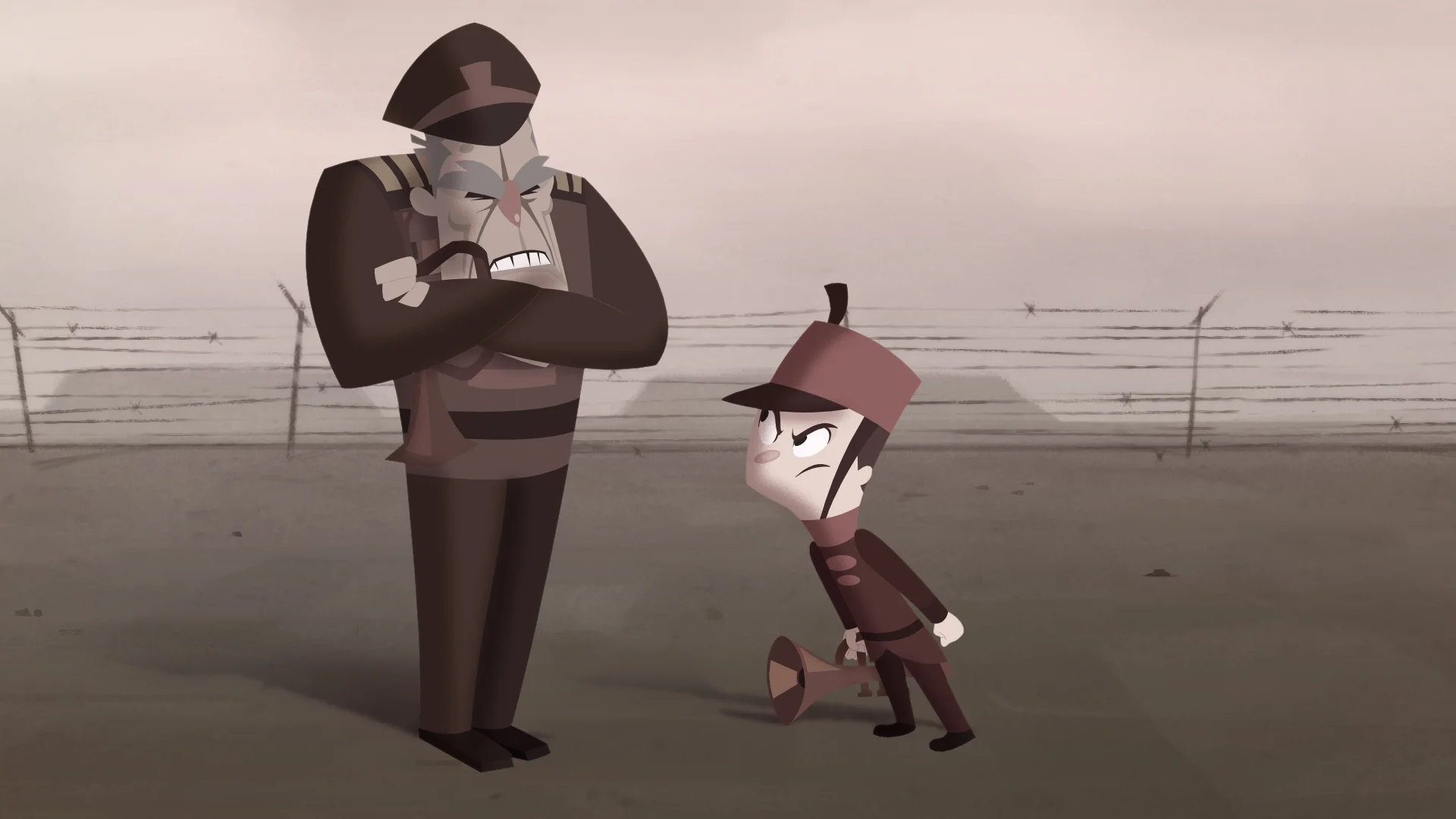 A still from “El Trompetista,” one of six short films to be screened Sunday at Downey’s Dia de los Muertos Art Festival.