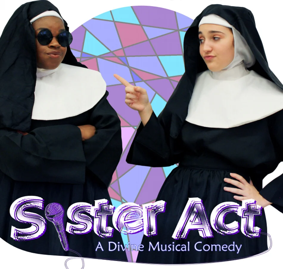 Students performing 'Sister Act,' a musical comedy 