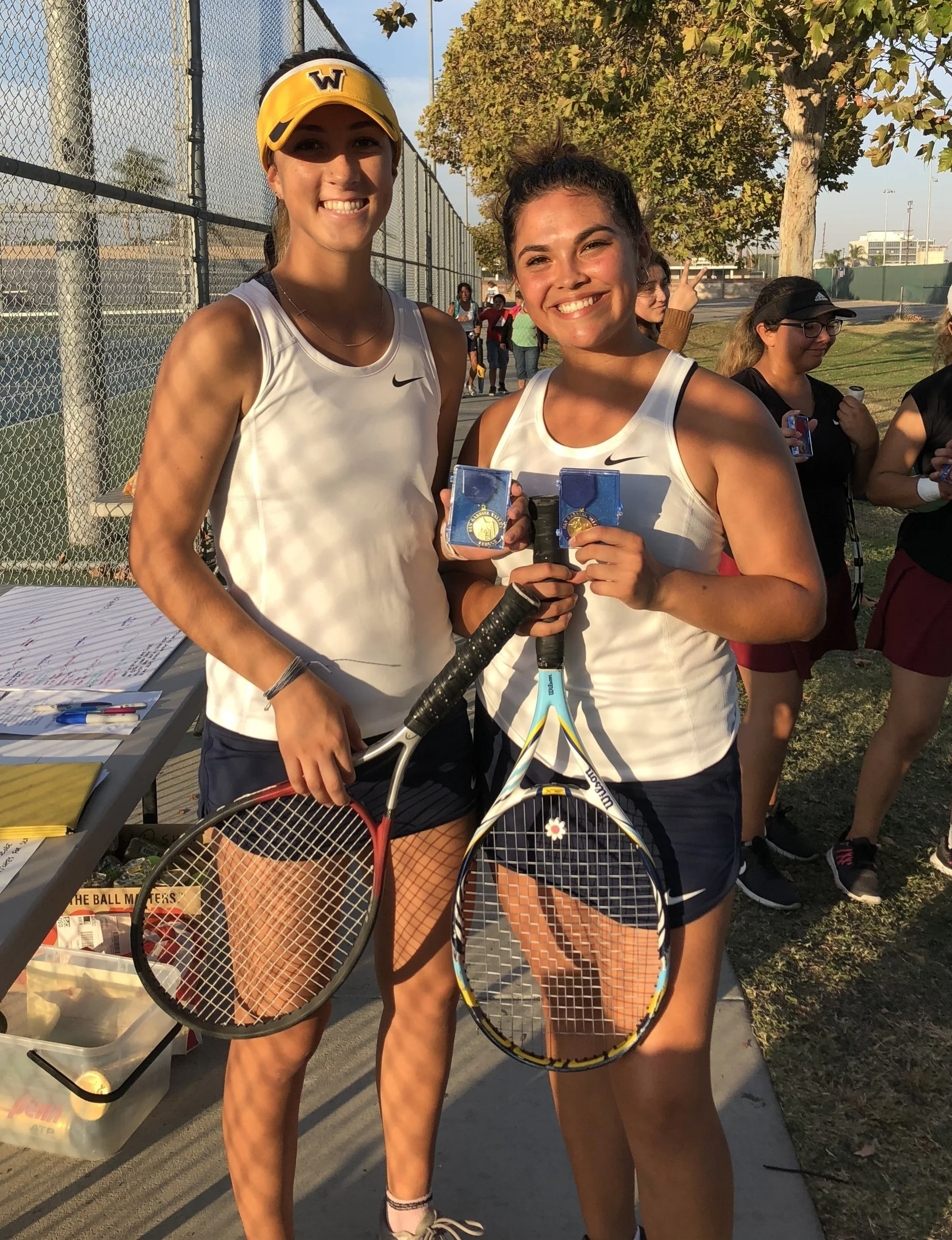 Kailyn Lorberter and Ximena Ramos. Photo courtesy coach Mary Starksen.