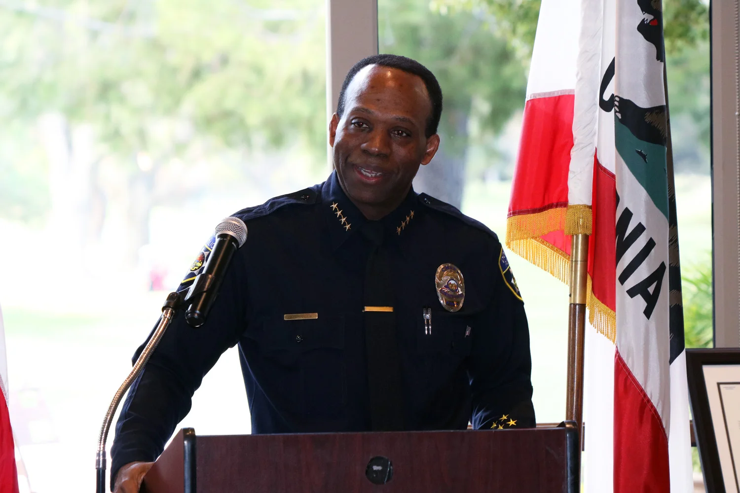 Downey says goodbye to police chief Carl Charles