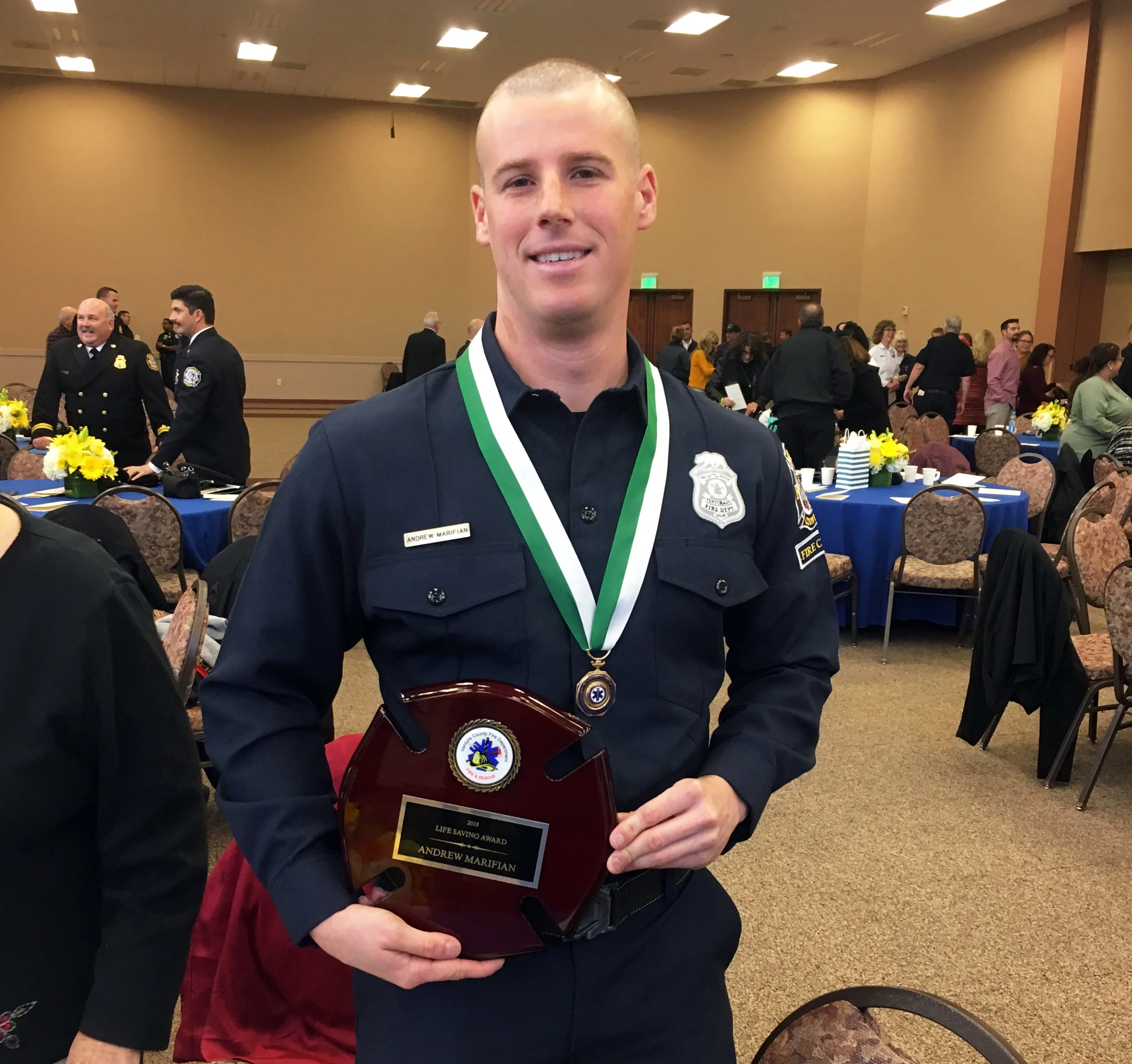 Downey's Andrew Marifian earns award for heroism