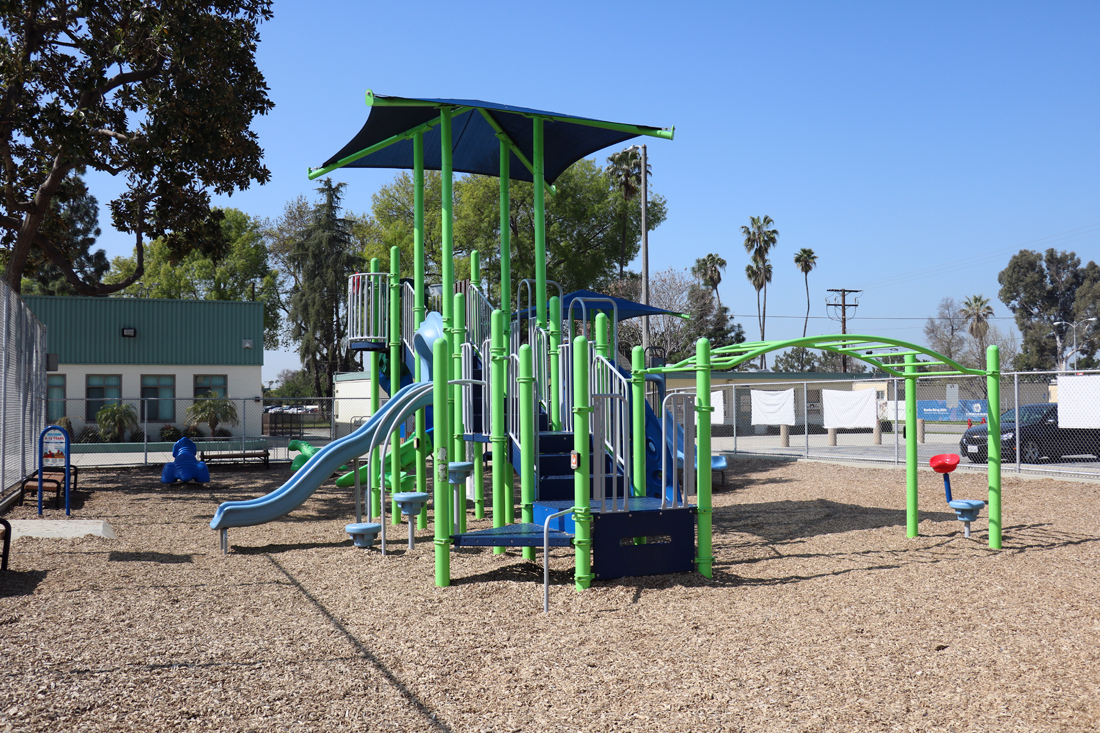 A playground at Apollo Park. Photo by Alex Dominguez