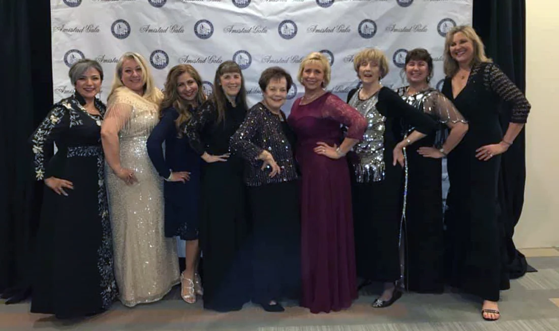 Cecelia Goñez, Judy Gallardo, Donna Lindley, executive director of The Arc in Downey and a Rotarian too; Beverly Mathis. Also President Linda Haines, former District Governor; Lorine Parks, and Dorothy Pemberton, were part of the Soroptimist group.